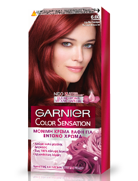 6.60 Ξανθό Σκούρο Έντονο Κόκκινο Color Sensation | Garnier